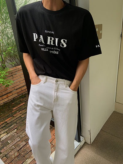 파리 반팔 티셔츠